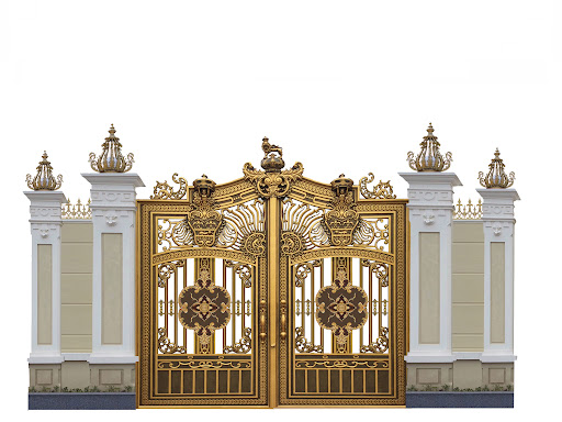 Mẫu cổng nhôm đúc dành cho nhà biệt thự