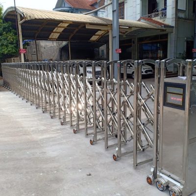 Phân loại các mẫu cổng xếp tự động trên thị trường Các loại cổng xếp tự động