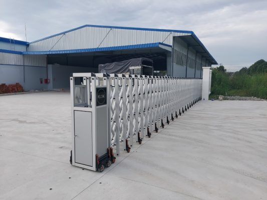 Phân biệt loại cổng xếp không ray