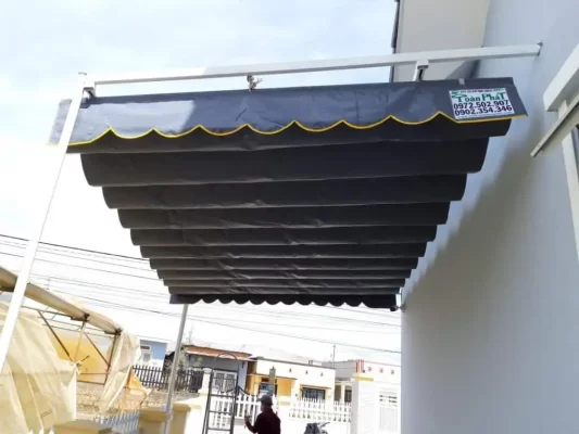 Xác định tải trọng mái bạt để mua mã sản phẩm motor keo bat xep phù hợp Xác định tải trọng mái bạt